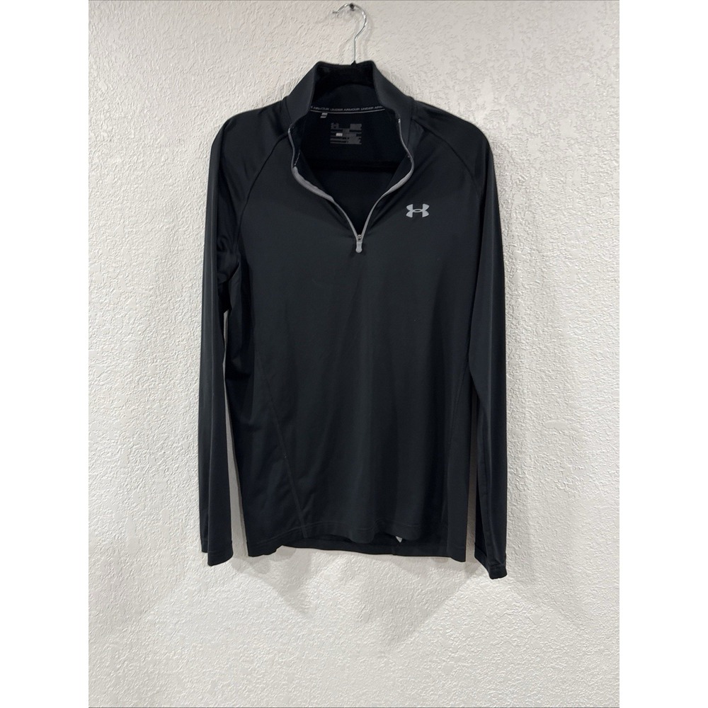 Under Armour Shirt Mens Black Lightweight Long Sleeve, Tagless EST Sz Large